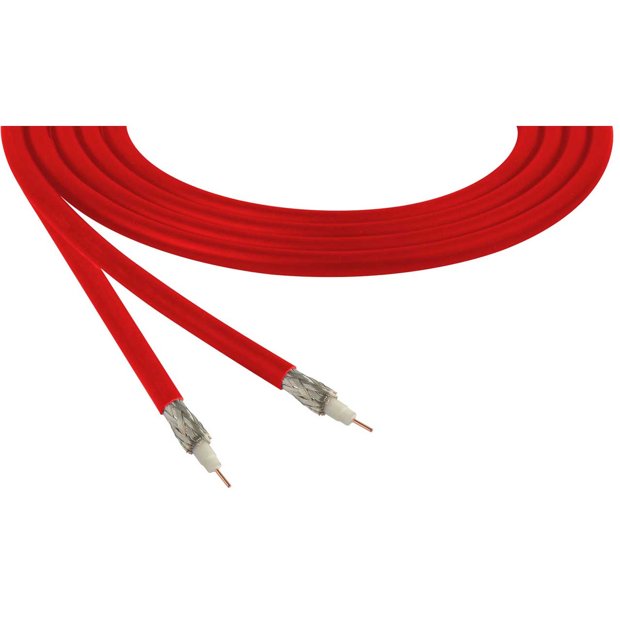 Belden 1855A Sub-Miniature RG59 SDI Digital Coaxial Cable 23 AWG - Red - Per Foot