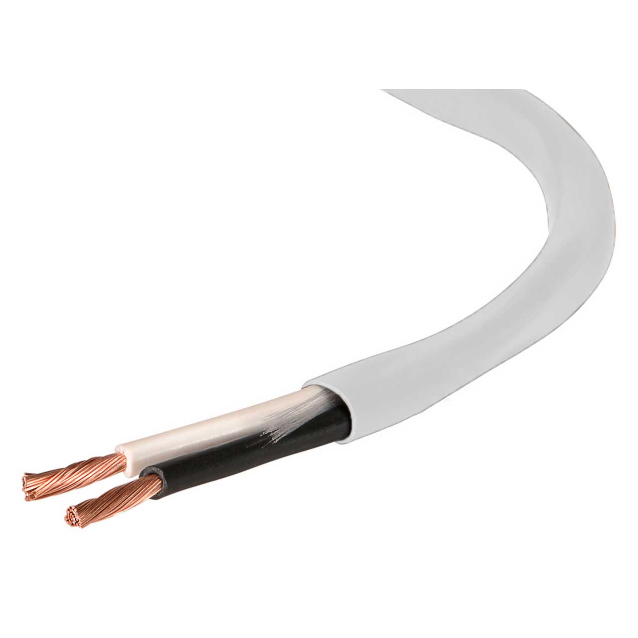 Belden 5100UP 2-14 AWG High Flex High Strand Audio Cable - White - 1000 Foot