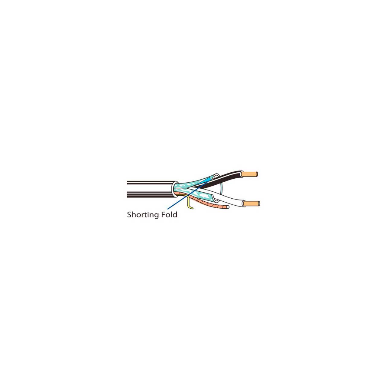 Belden 6300FE 2-Conductor Plenum Non-Paired Shielded Audio/Alarm Cable - Gray - Per Foot