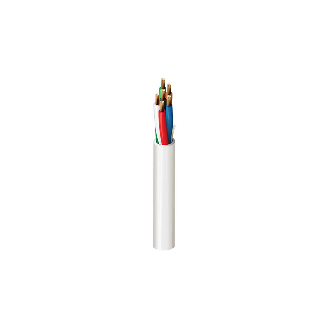 Belden 6504UE Security & Sound Cable - Plenum-CMP 6-22AWG Stranded Bare Copper Pairs - Natural - 1000 Foot BL-6504UE-U1000N