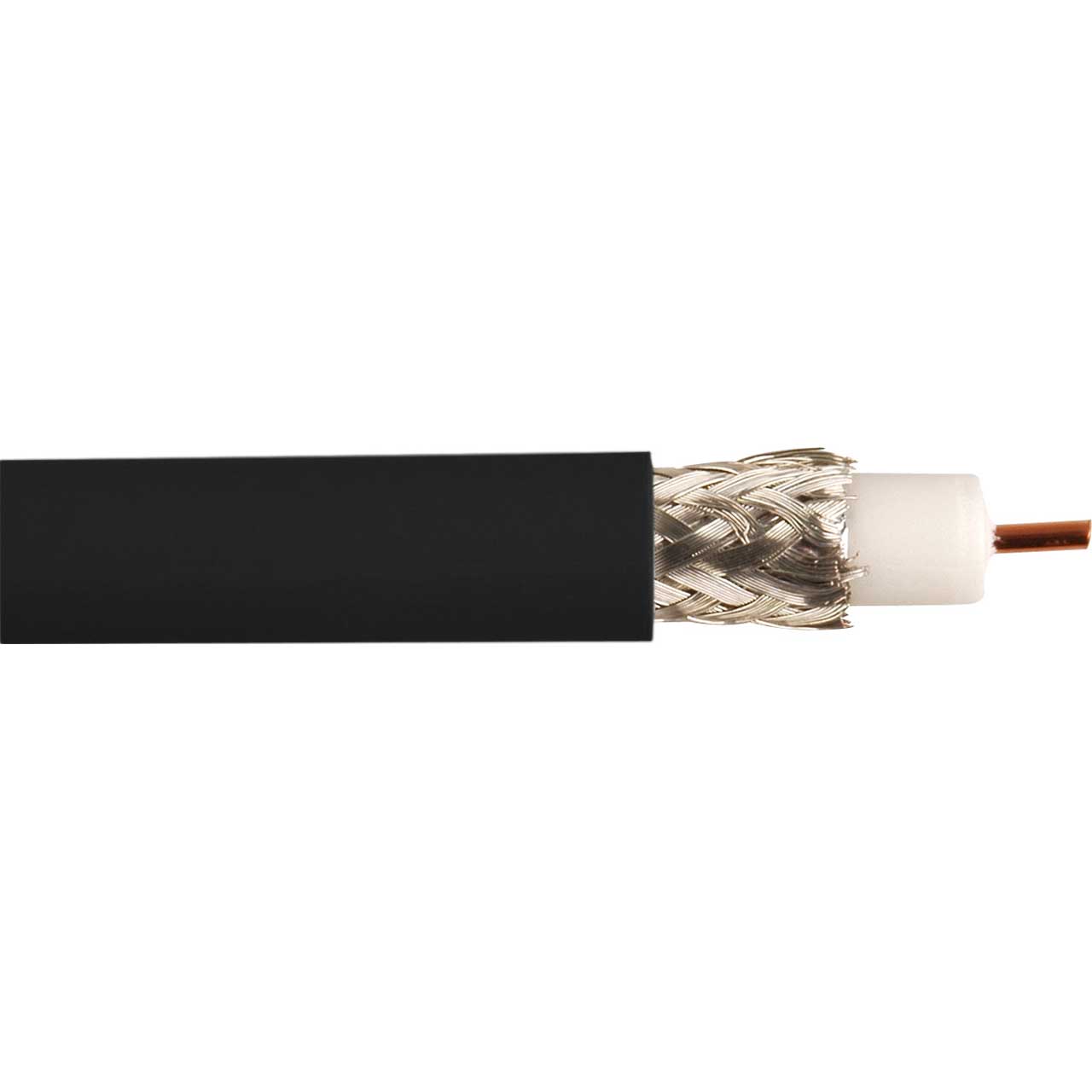 Belden 7731A RG11 / 14 Long Haul 3G HD-SDI Coaxial Cable - Black - 1000 Foot BL-7731A-1000