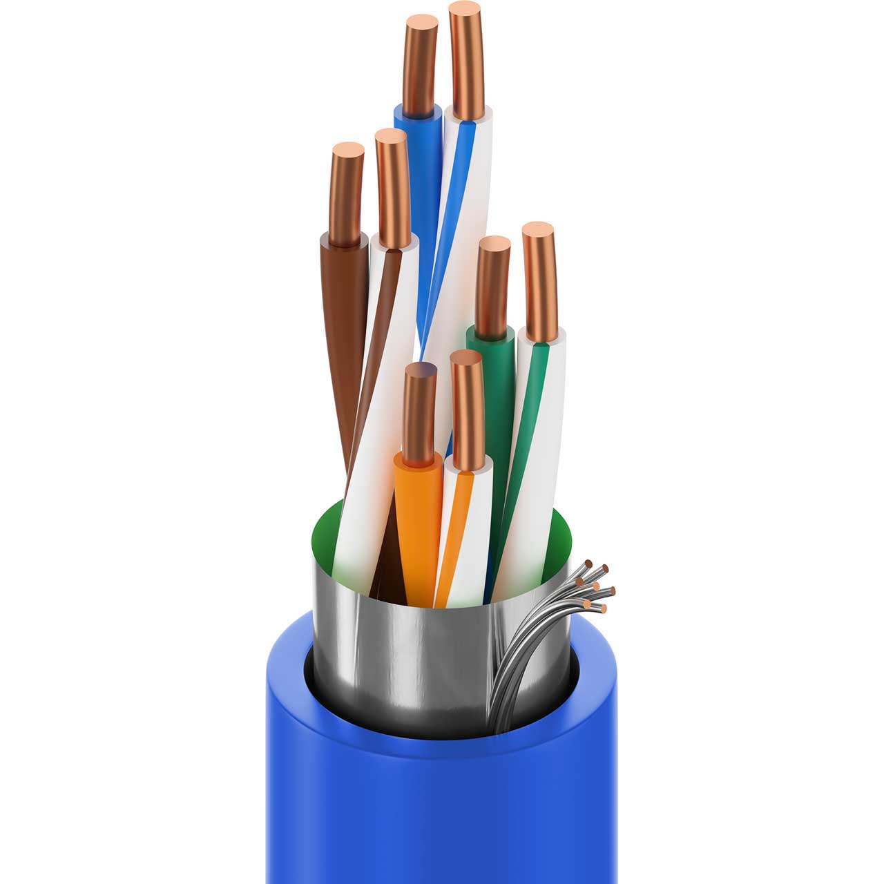 Belden 7919A Multi-Conductor CAT5e DataTuff Twisted Pair 1000 ft Blue BL-7919A-1000BE