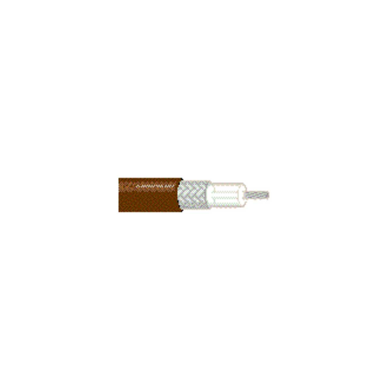 Belden 83264 75 Ohm Coax Cable with Solid RG-179U Type 30 AWG - Brown - Per Foot  83264 PER FOOT