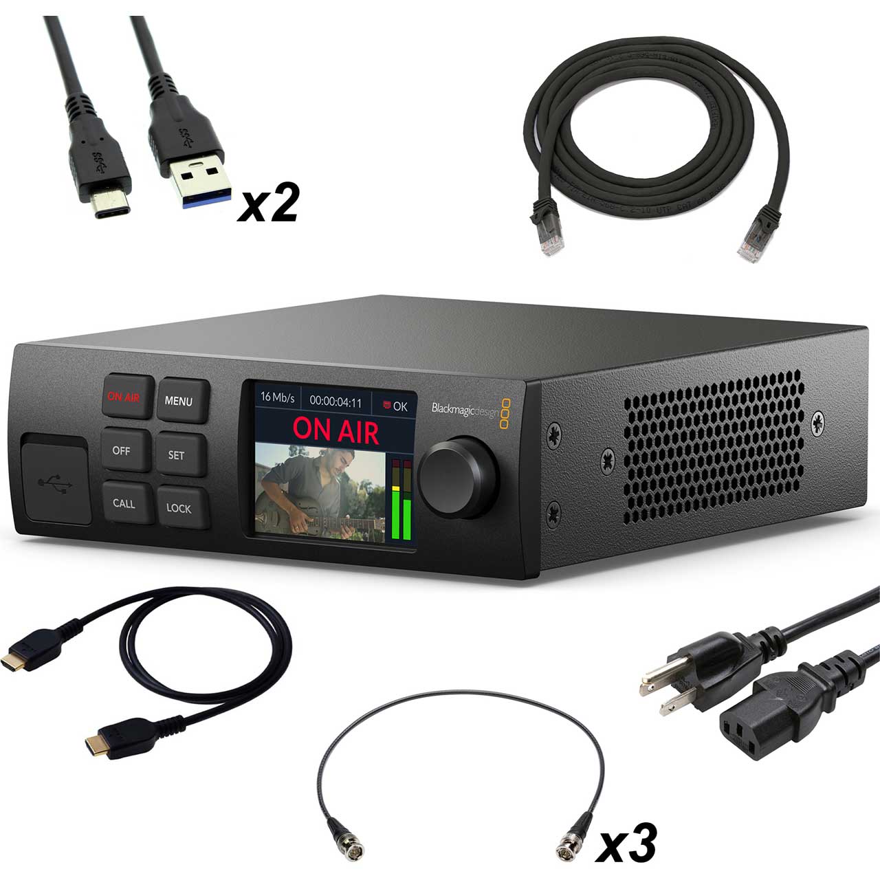 Blackmagic Design Web Presenter HD H.264 Live Streaming Encoder Kit with  SDI/HDMI/Ethernet/USB & Power Cables