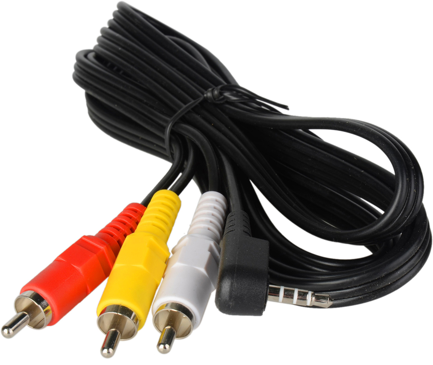Connectronics 3.5mm TRRS to Composite Video & Stereo Audio Camcorder Cable 12 Ft