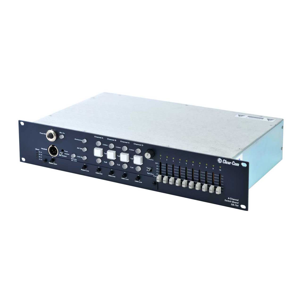 Clear-Com SB-704 Encore Partyline Intercom 4-Channel Switchboard Main  Station