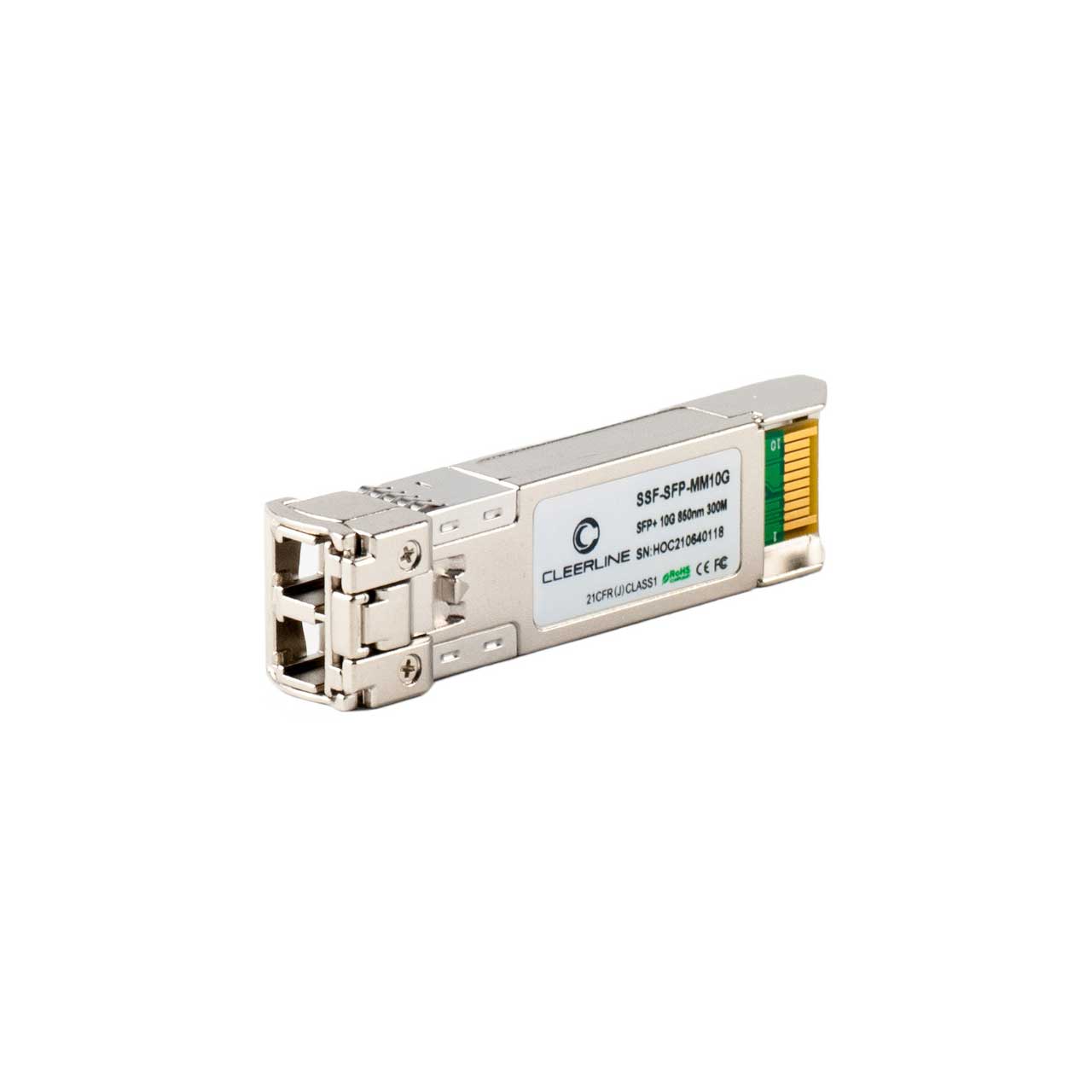 Cleerline SSF-SFP-MM10G 10G SFP+ Transceiver MM/LC 10GBase-SR - 850nm - 300m Max Reach SSF-SFP-MM10G