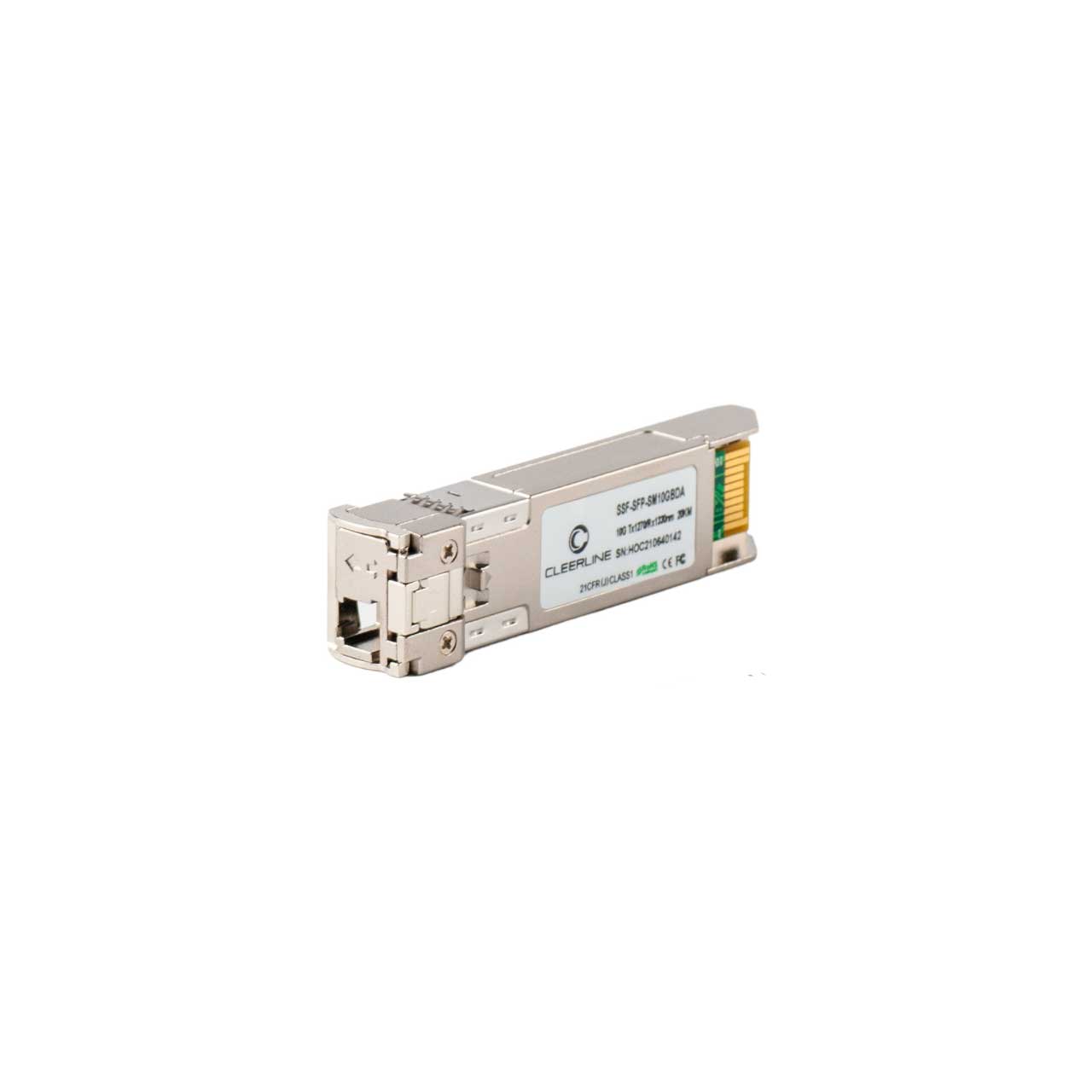 Cleerline SSF-SFP-SM10GBDA 10G SFP+ LC Transceiver BiDi T:1270/R:1330nm - 20Km Max Reach (Requires B on Opposite Side) SSF-SFP-SM10GBDA