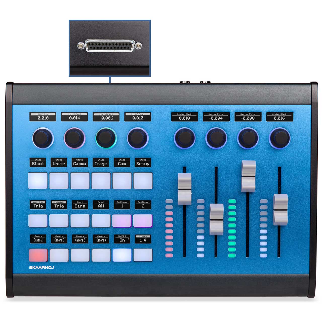 Skaarhoj Color-Fly-GS-V2 Color Fly Multi-Camera Remote Control Panel with SDI and GPI Option COLOR-FLY-GS-V2