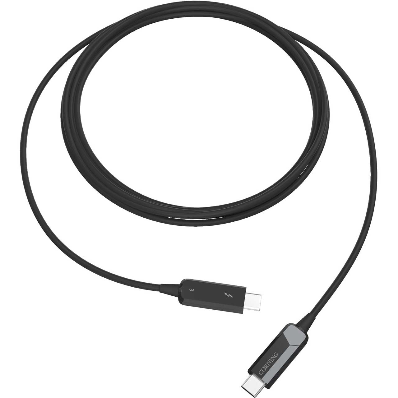 Corning COR-AOC-CCU6JPN015M20 AOC 40 Thunderbolt 3 USB Type-C Optical Cable - 49.2 Feet/15 Meter