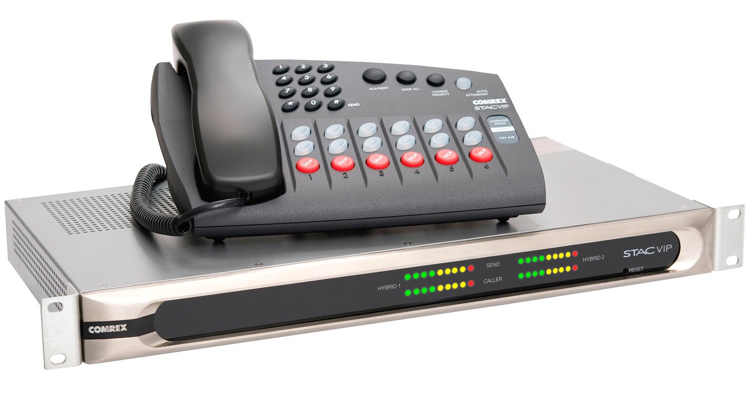 Comrex 95001200 STAC6 VIP VoIP Phone System 6Line System w/ Mainframe