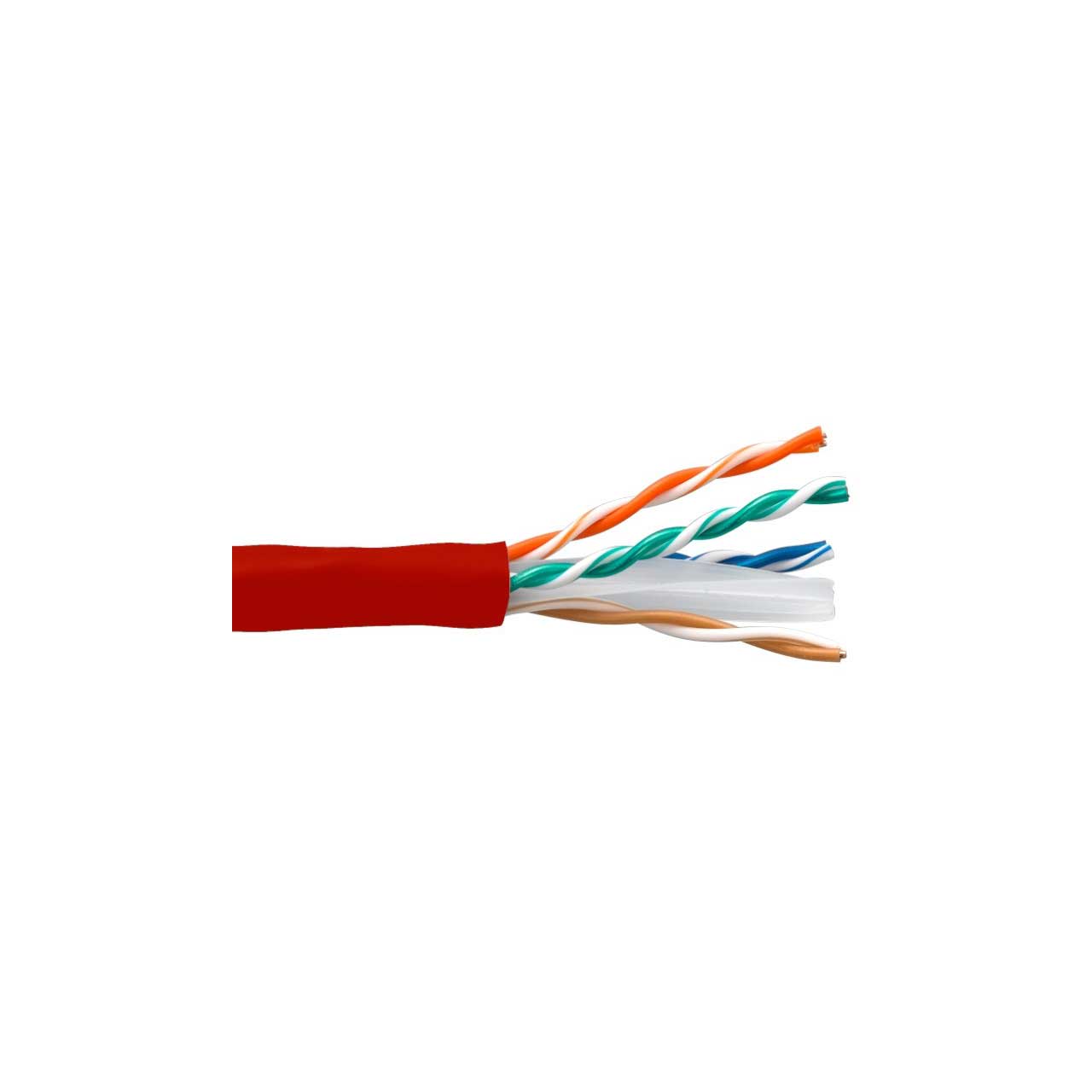 Connectronics 10X8-215TH-CMR 550MHz CAT6 Ethernet Cable - 1000 Foot - Red CTX-10X8215THCMR