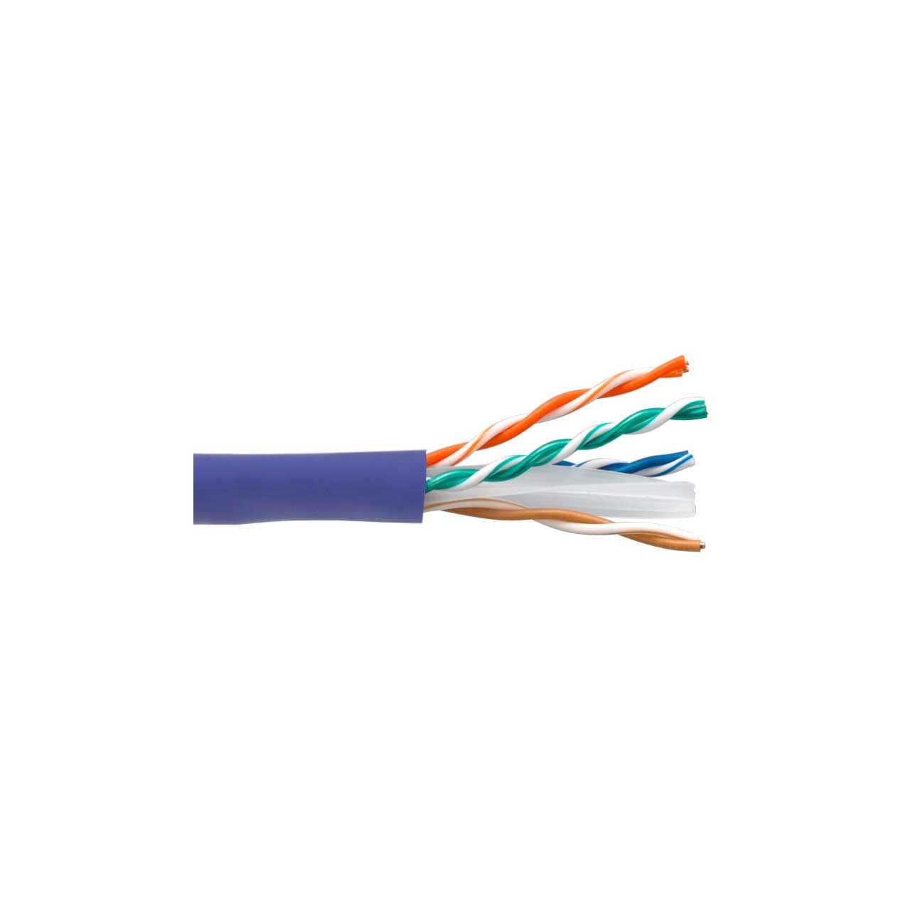 Connectronics 10X8-219TH-CMR 550MHz CAT6 Ethernet Cable - 1000 Foot - Purple CTX-10X8219THCMR