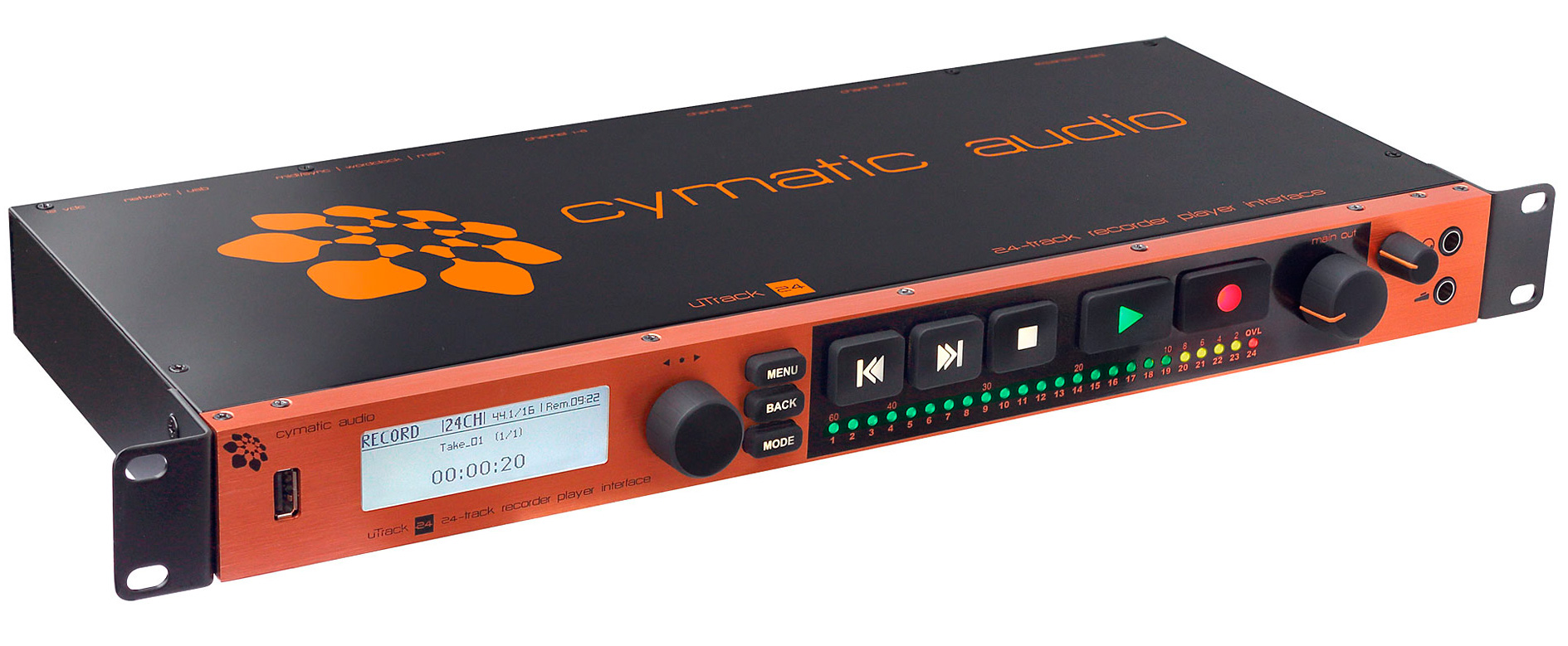 Cymatic uTrack24 Rackmount 24in / 24out RecorderPlayerInterface