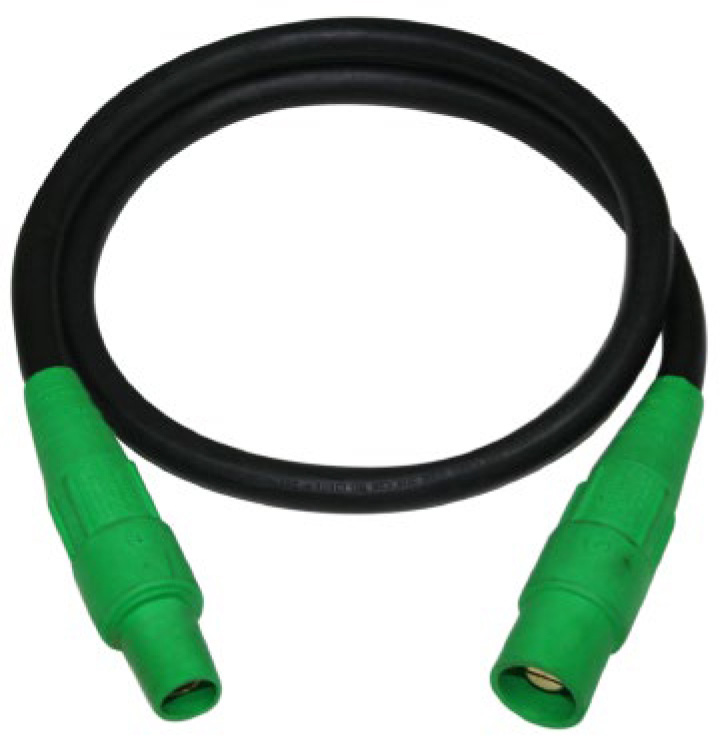 250' 2 AWG Stage Lighting Portable Power Cable Black 600V