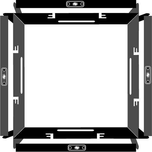 Barndoor Frame for DP Lights