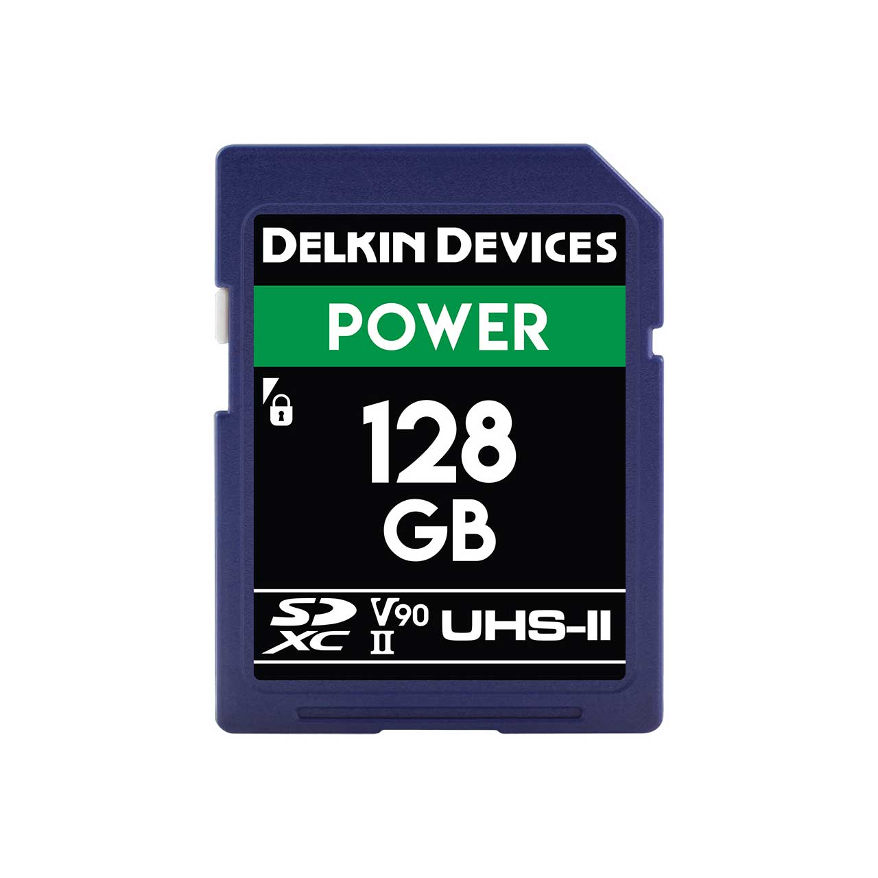 Delkin DDSDG2000128 POWER V90 UHS-II SDXC Memory Card 300/250 - 128GB  DDSDG2000128