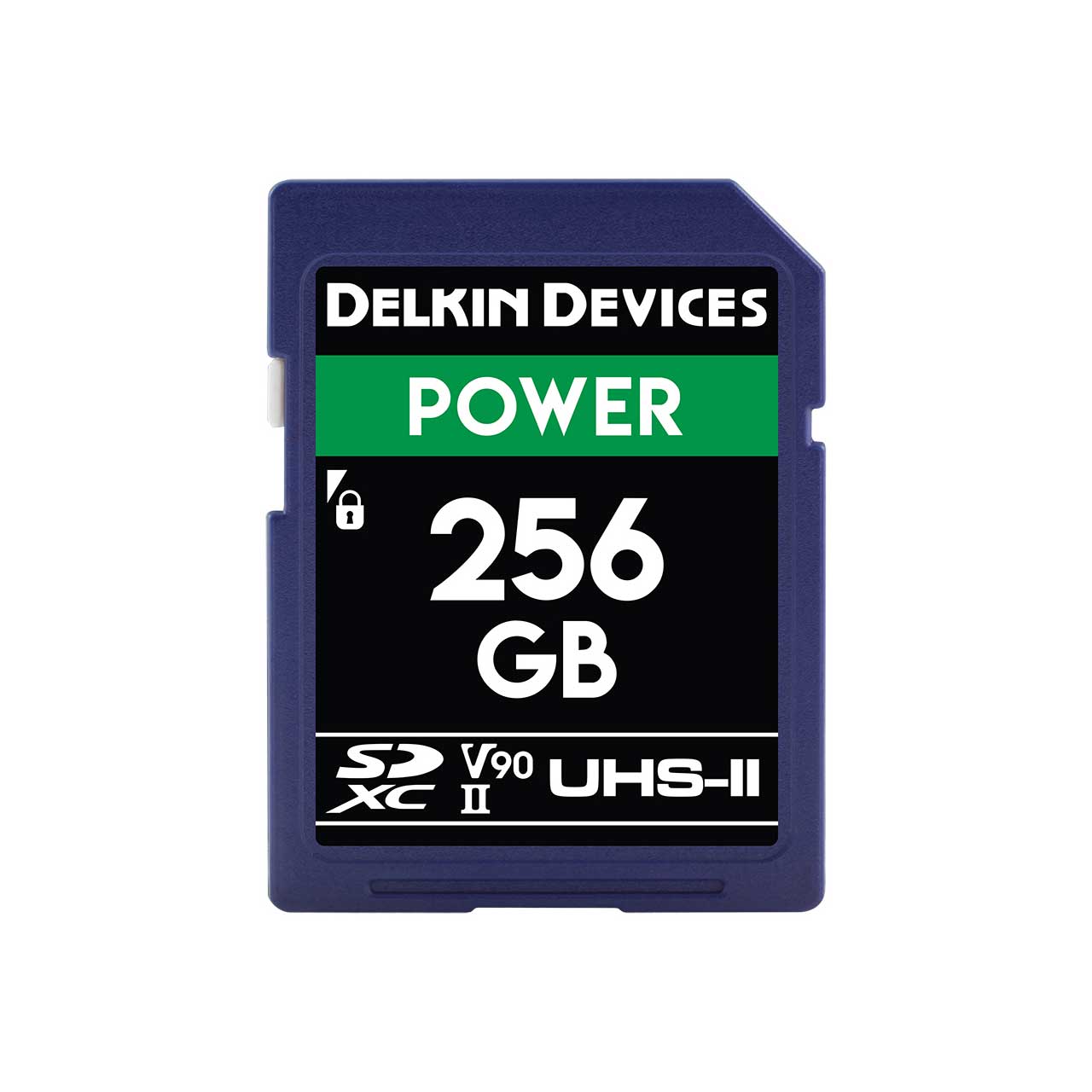 Delkin DDSDG2000256 POWER V90 UHS-II SDXC Memory Card 300/250 - 256GB  DDSDG2000256
