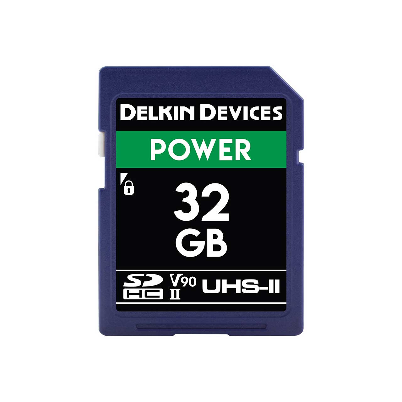 Delkin DDSDG200032G POWER V90 UHS-II SDXC Memory Card 300/250 - 32GB  DDSDG200032G