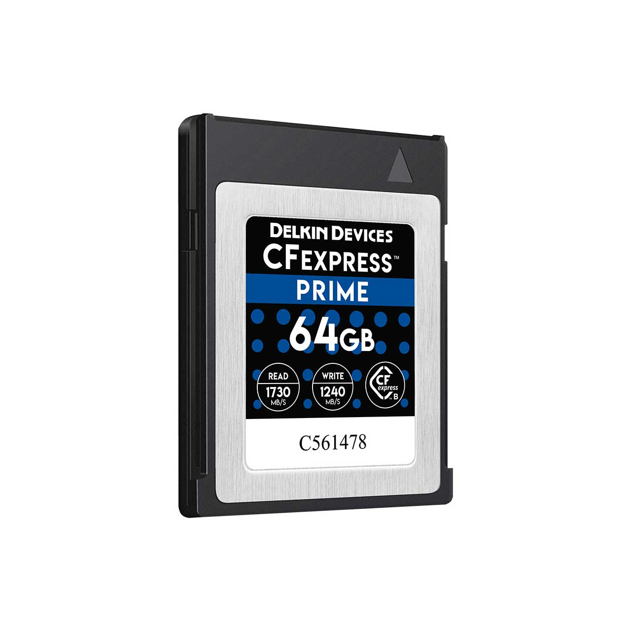 Delkin DCFX0-064 PRIME CFexpress Memory Card - 64GB  DELK-DCFX0-064