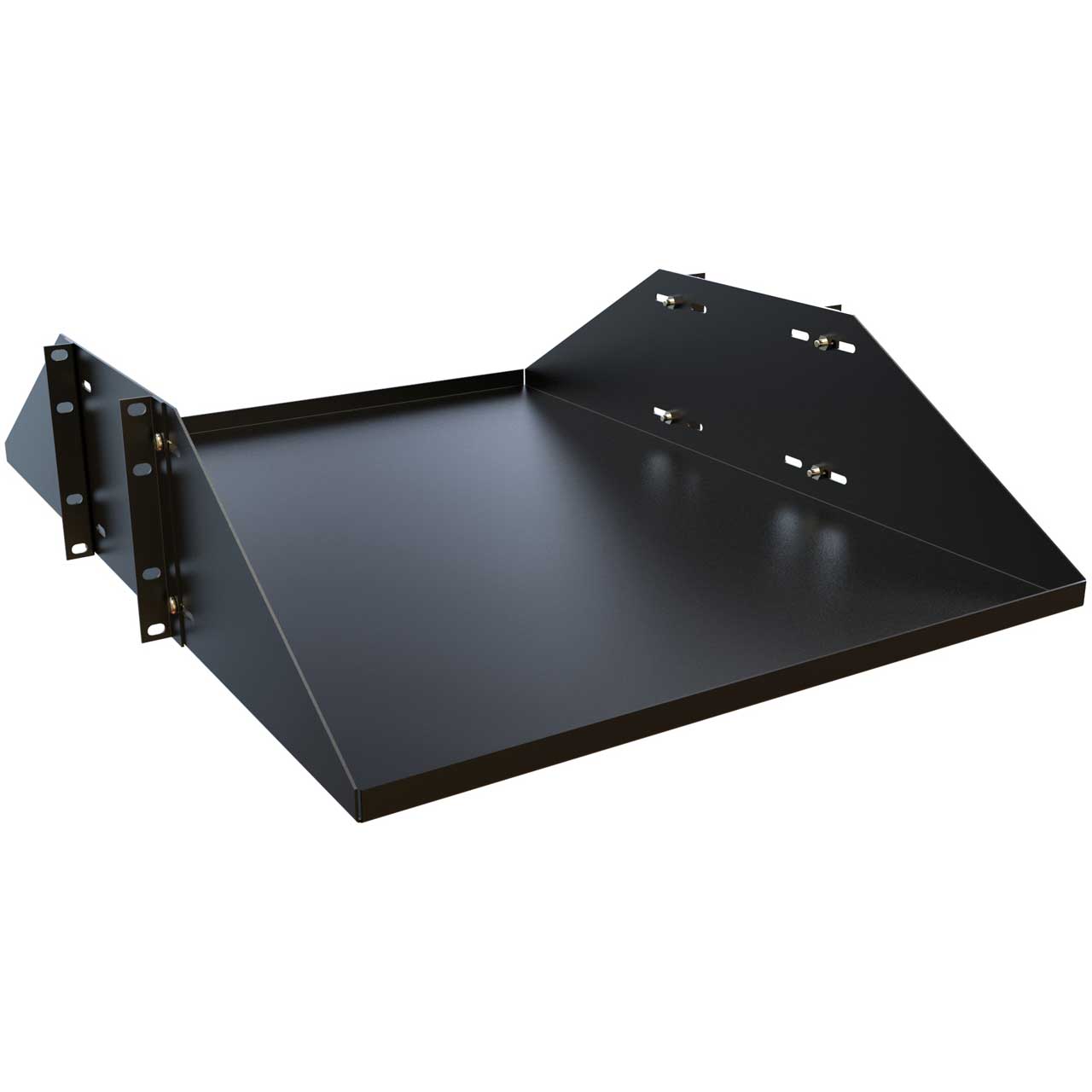 Hammond DNRMU1924BK1 3RU 19W 24D Solid Battery Shelf DNRMU1924BK1