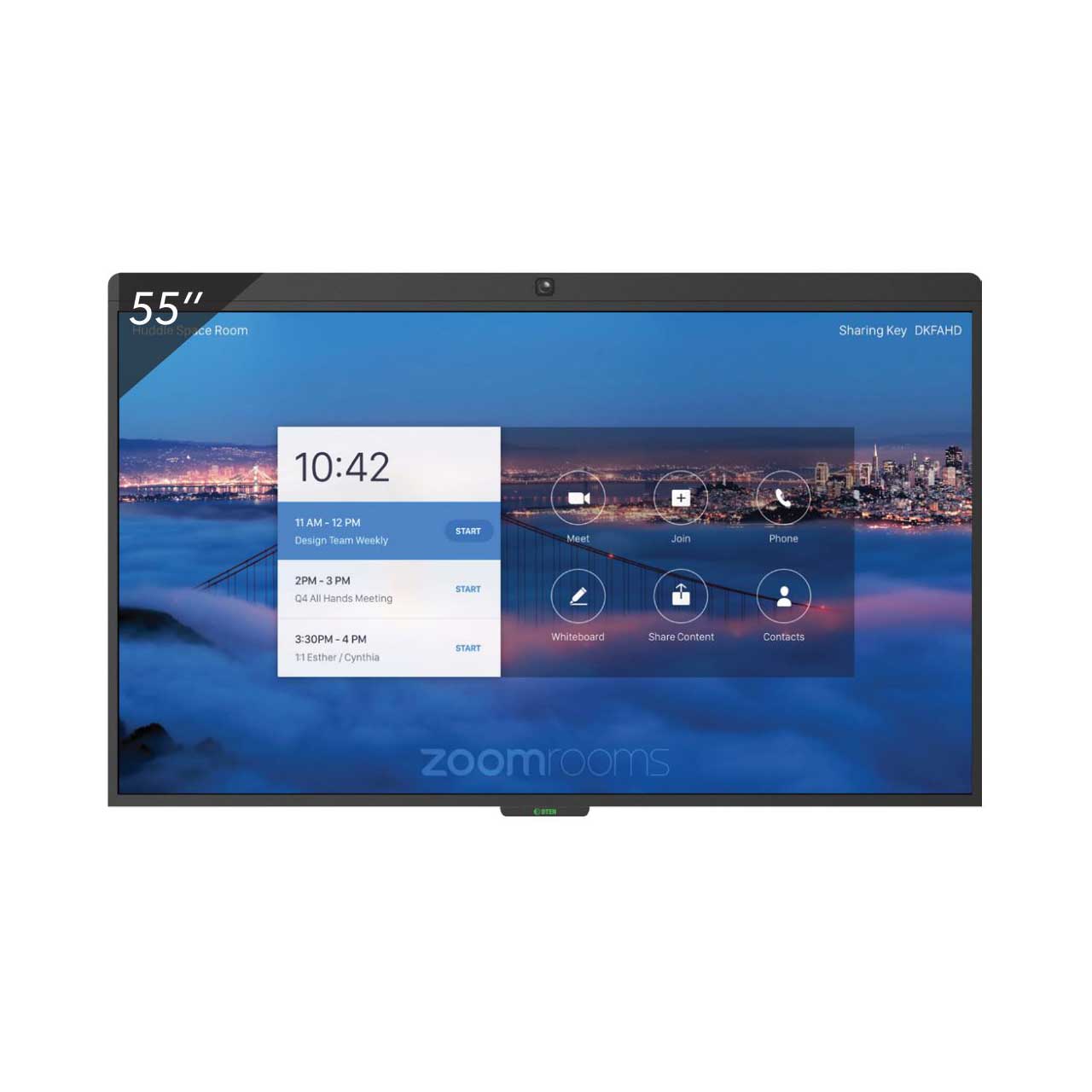 DTEN D7 4K All-In-One Zoom Video Conferencing Solution with 55 Inch HDMI/USB Monitor & Built-in Wide-angle Camera DTEN-D7-55