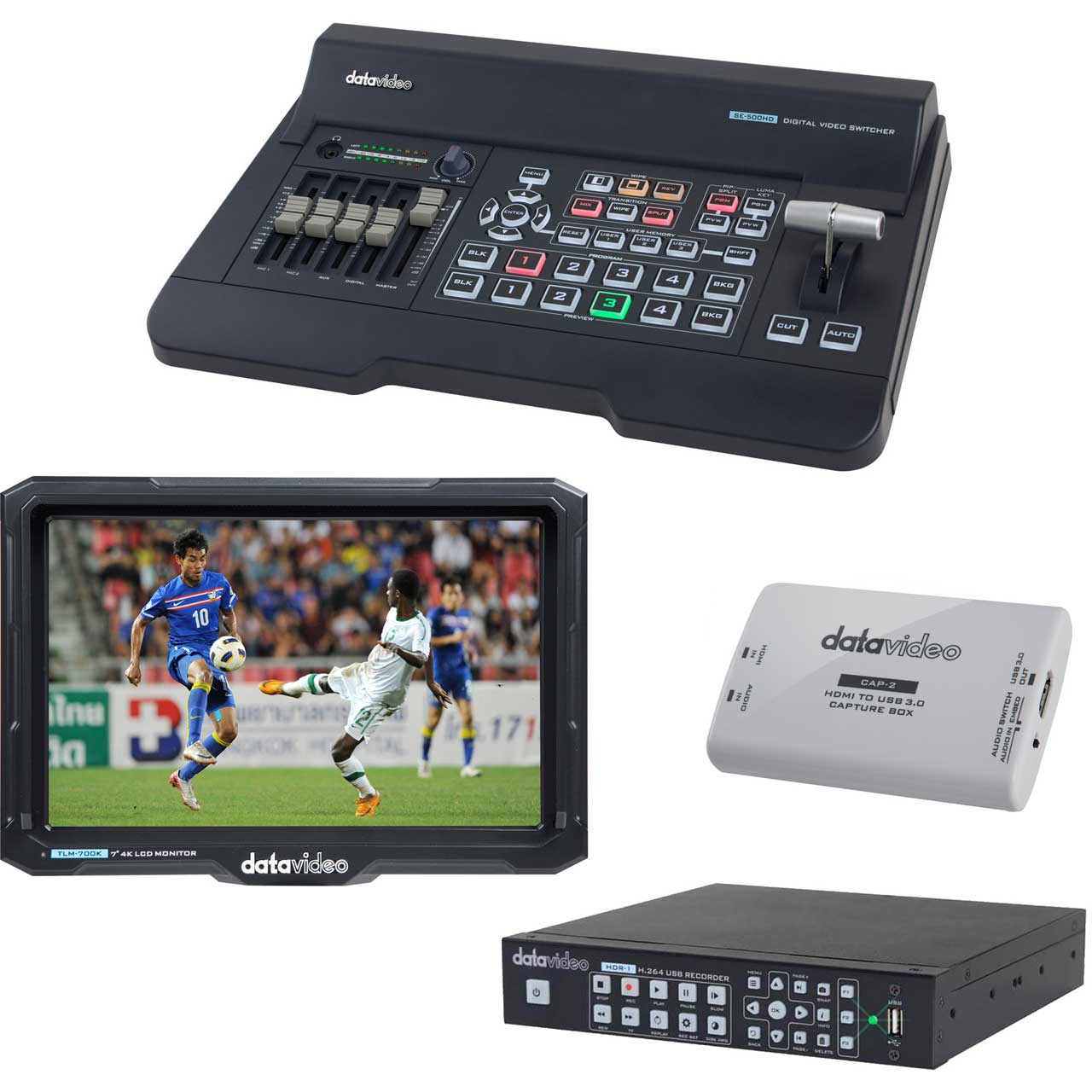 Datavideo SWITCHER KIT Includes SE500HD Switcher/TLM700K Monitor
