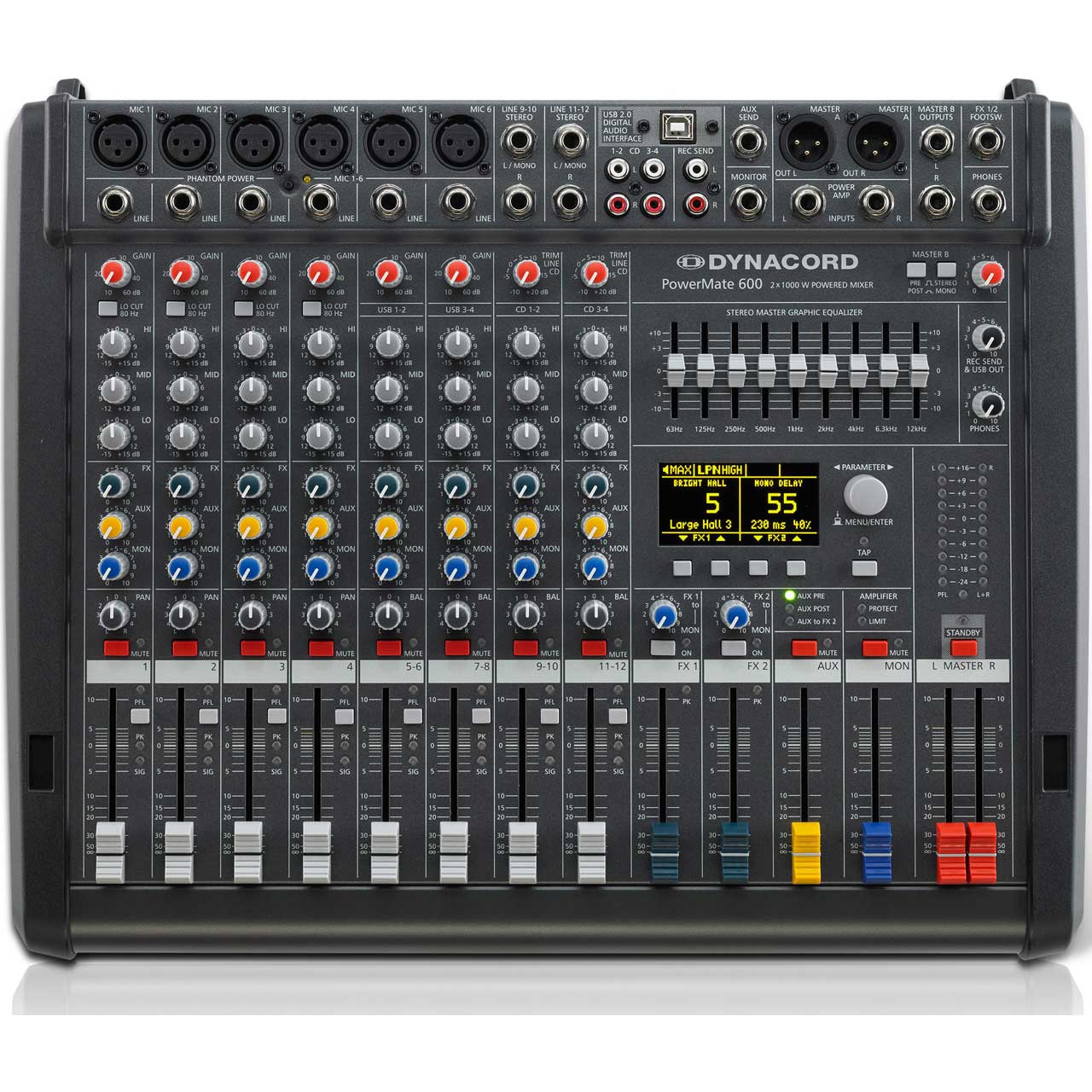 Power Mixer, 8 Channel Powered Mixer, Mixer