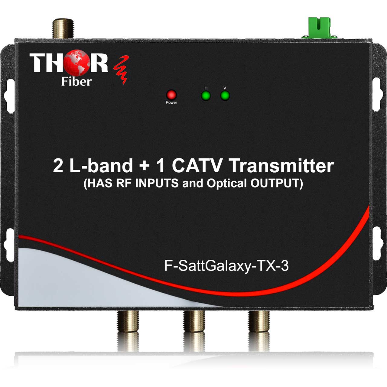Thor F-SattGalaxy-TX/RX-3 2 Satellite LBand & 1 CATV QAM / ATSC RF Over Fiber Receiver  FSATTGALAXYTXRX3
