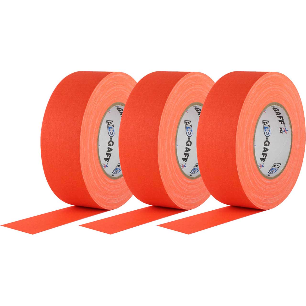 Pro Gaff Fluorescent Orange Gaffers Tape 1 inch X 50  yards 