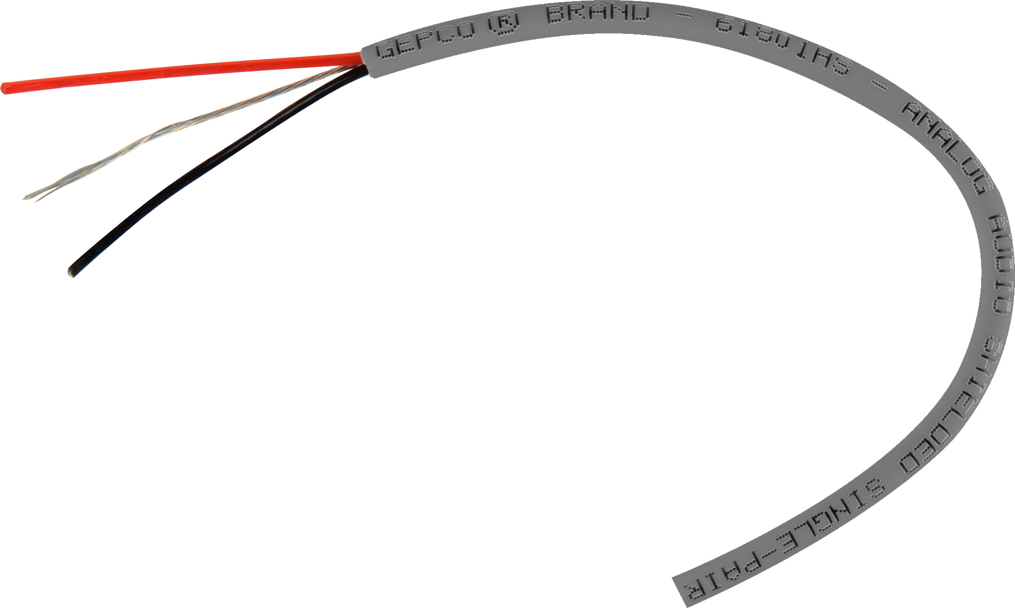 Gepco 61801HS8.41 22 AWG Stranded TC Plenum SinglePair Audio Cable