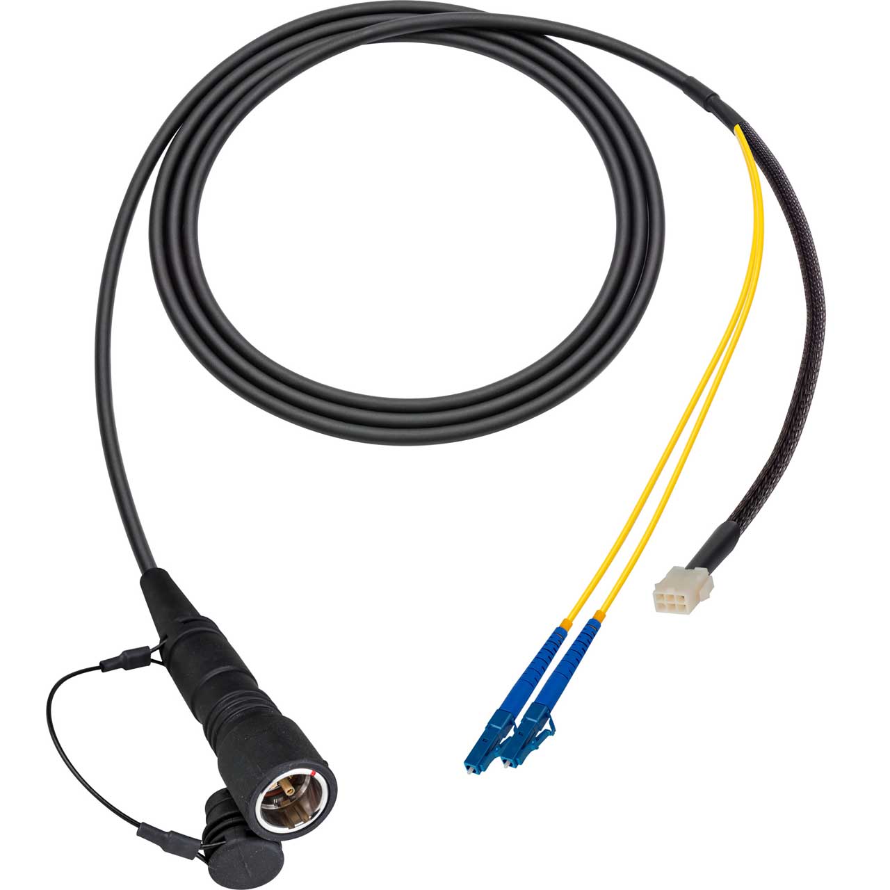 Camplex HF-PUWLC8-BO LEMO PUW to Duplex LC & 6-Pin RG Fiber Breakout - Thumbnail 4