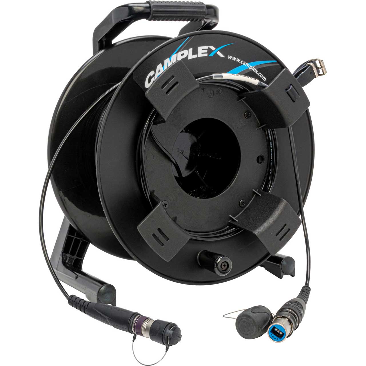 Camplex HF-TROC2NOM-0750 Neutrik opticalCON DUO to DRAGONFLY Male SMPTE 311 SM Fiber Optic Cable Reel - 750 Foot HF-TROC2NOM-0750
