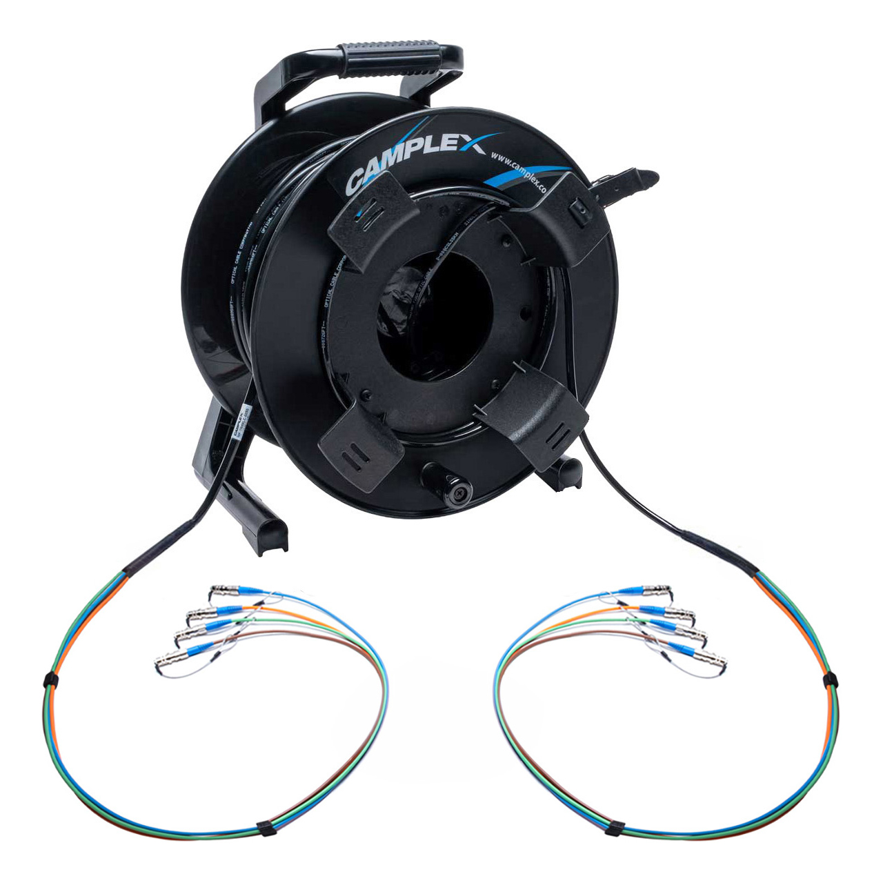 Camplex HF-TRX04ST 4-Channel ST XTREME Tactical Single Mode Fiber Optic ...