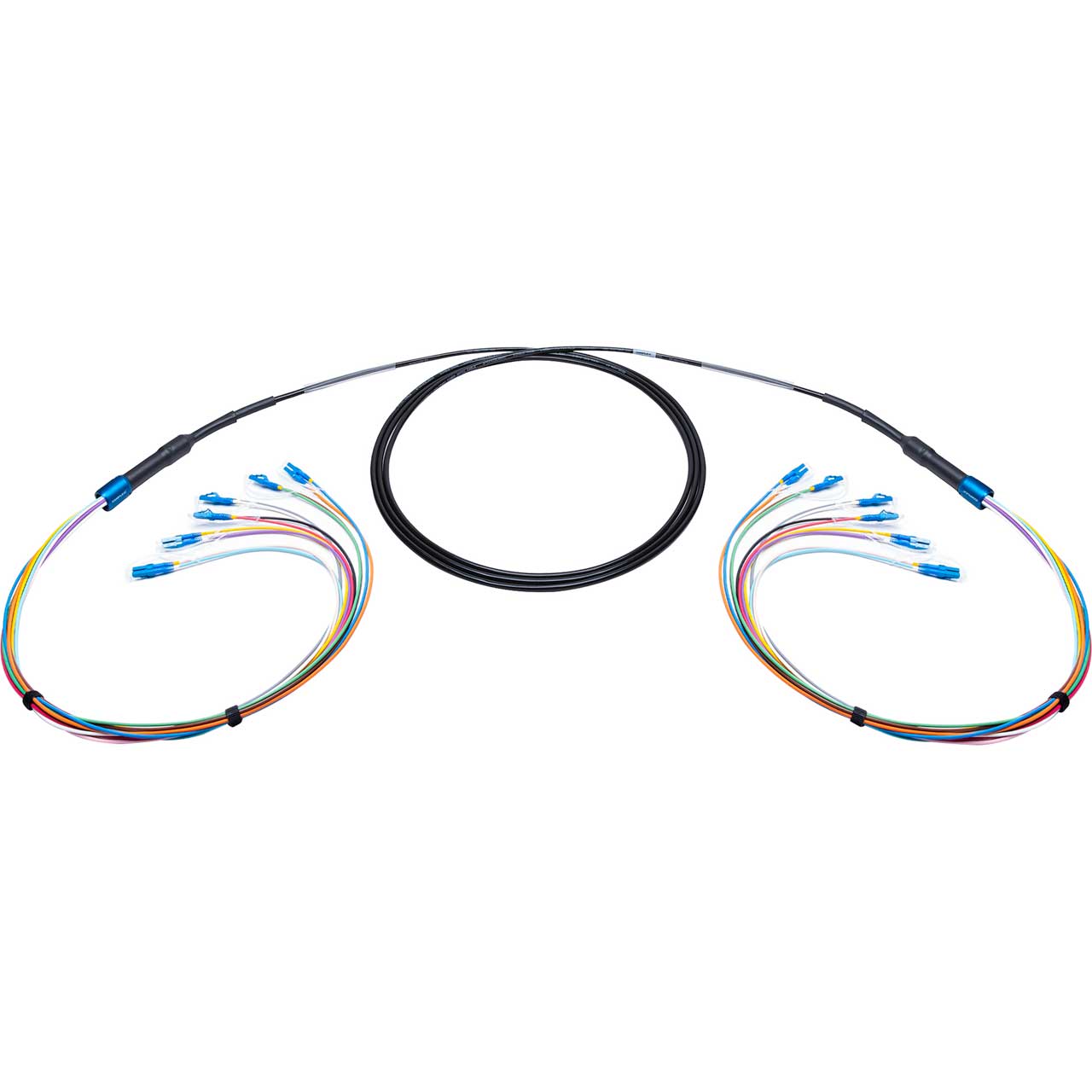 Camplex 12Channel LCSingle Mode Tactical Fiber Optical Snake 1000 Foot