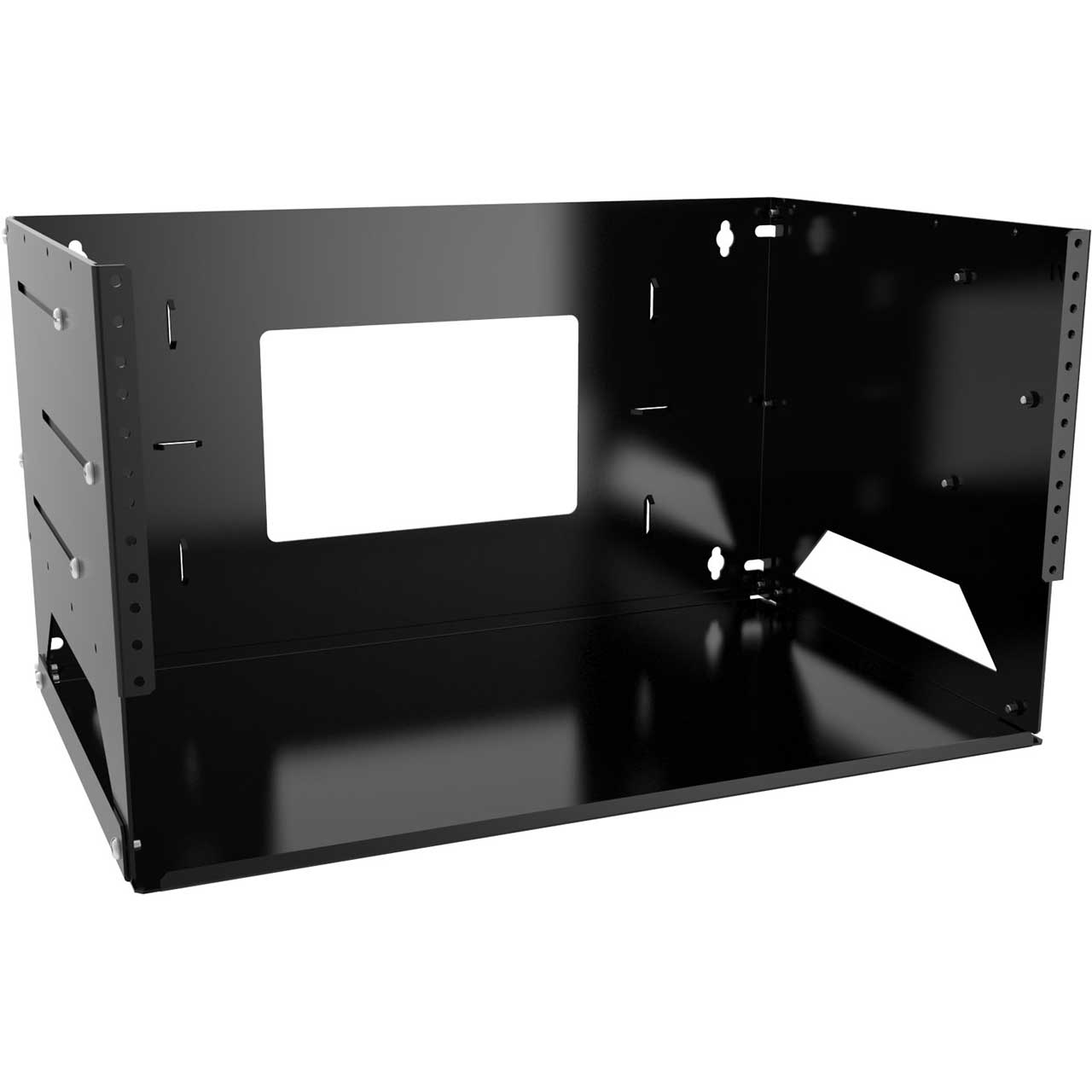 Hammond APBS194UBK 4RU Adjustable Wall Rack with Shelf APBS194UBK