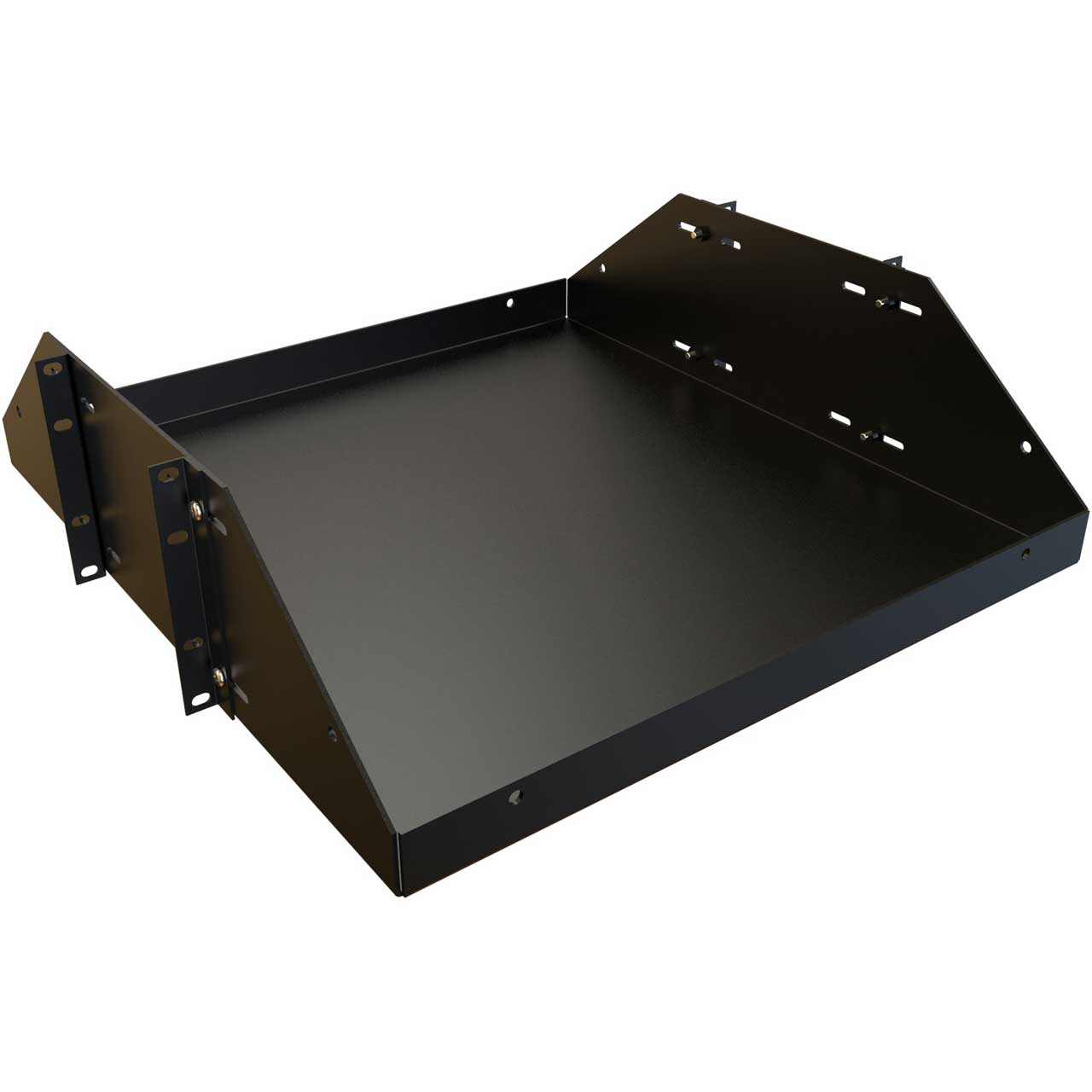 Hammond BRS2P1919BK 3RU 19W 19D Two Post Heavy Duty Battery Shelf HMND-BRS2P1919BK