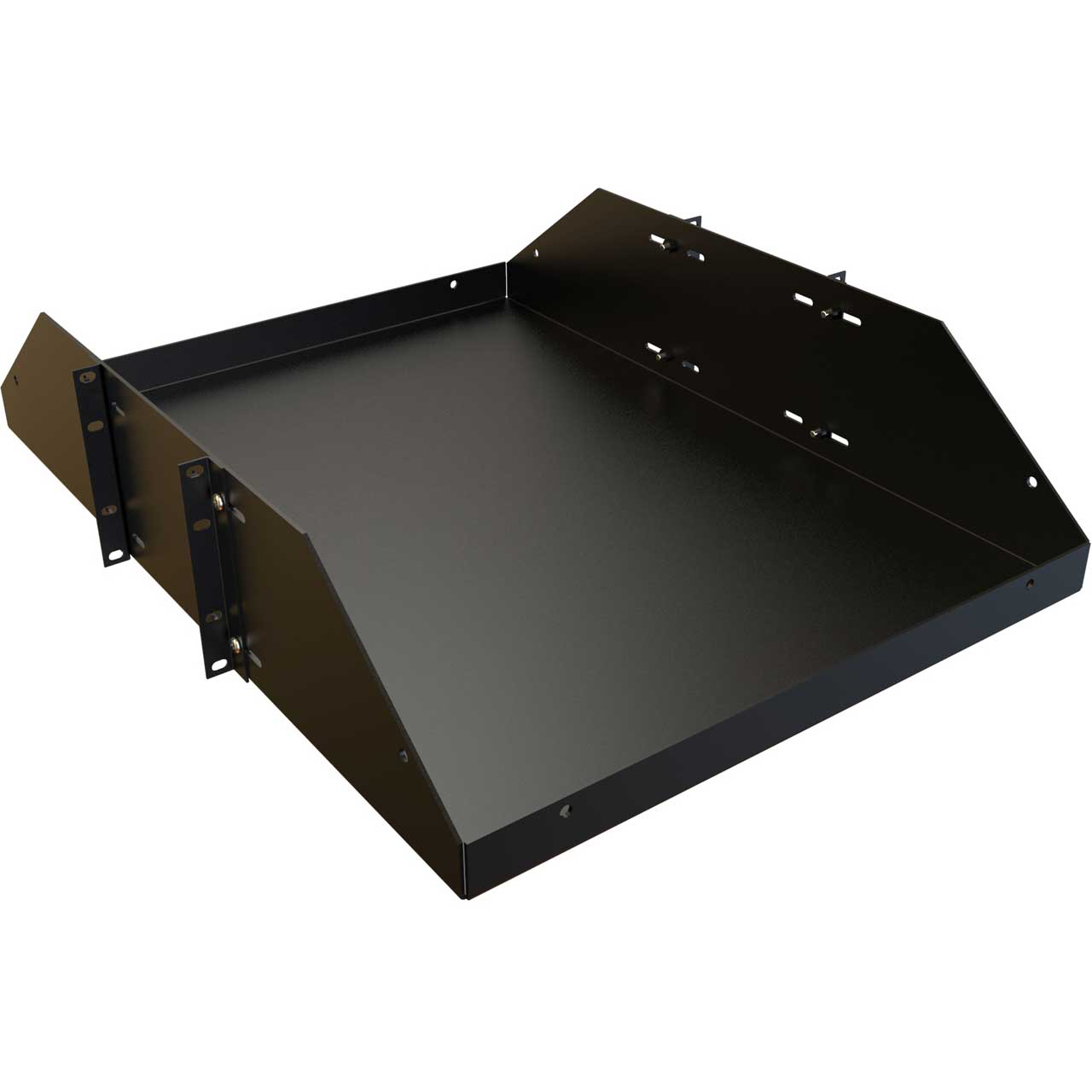 Hammond BRS2P1924BK 3RU 19W 24D Two Post Heavy Duty Battery Shelf BRS2P1924BK