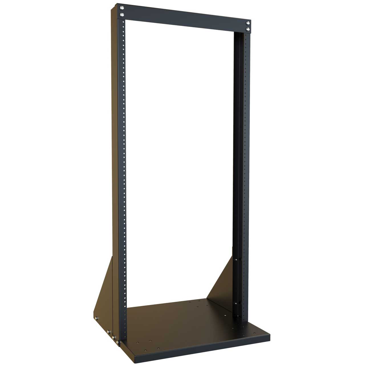 Hammond DNRR1942LDK 24RU 19 Inch Open Frame Rack - 10-32 Double-tapped 2-post - 45 Inch Overall Height - Welded HMND-DNRR1942LDK