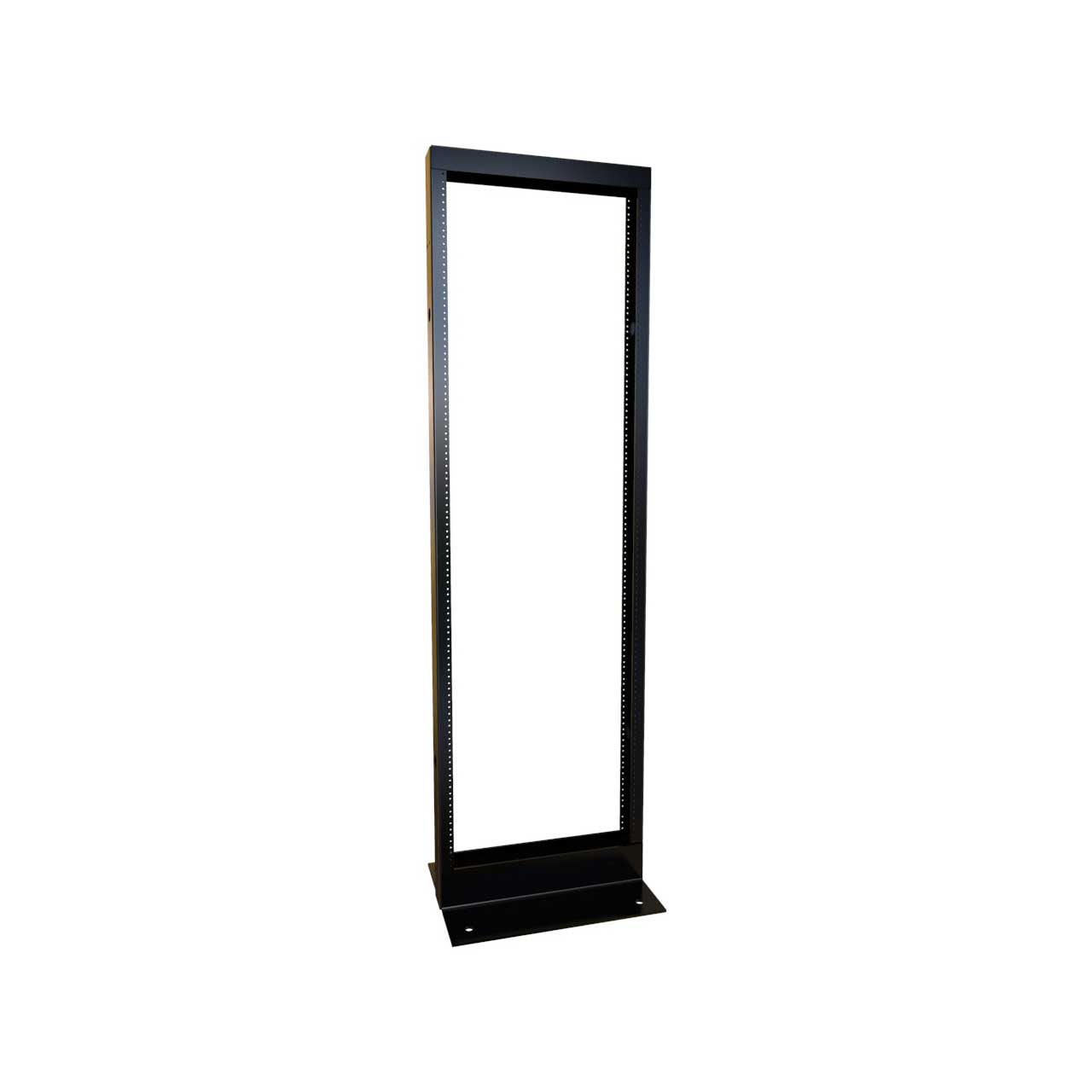 Hammond DNRR63HDW 36RU 19 Inch Open Frame Rack - 10-32 Double-tapped 2-post - 69.13 Inch Overall Height - Welded DNRR63HDW