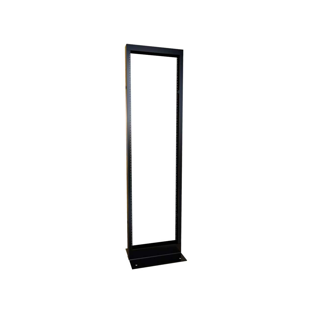 Hammond DNRR70HDW 40RU 19 Inch Open Frame Rack - 10-32 Double-tapped 2-post - 76.13 Inch Overall Height - Welded DNRR70HDW