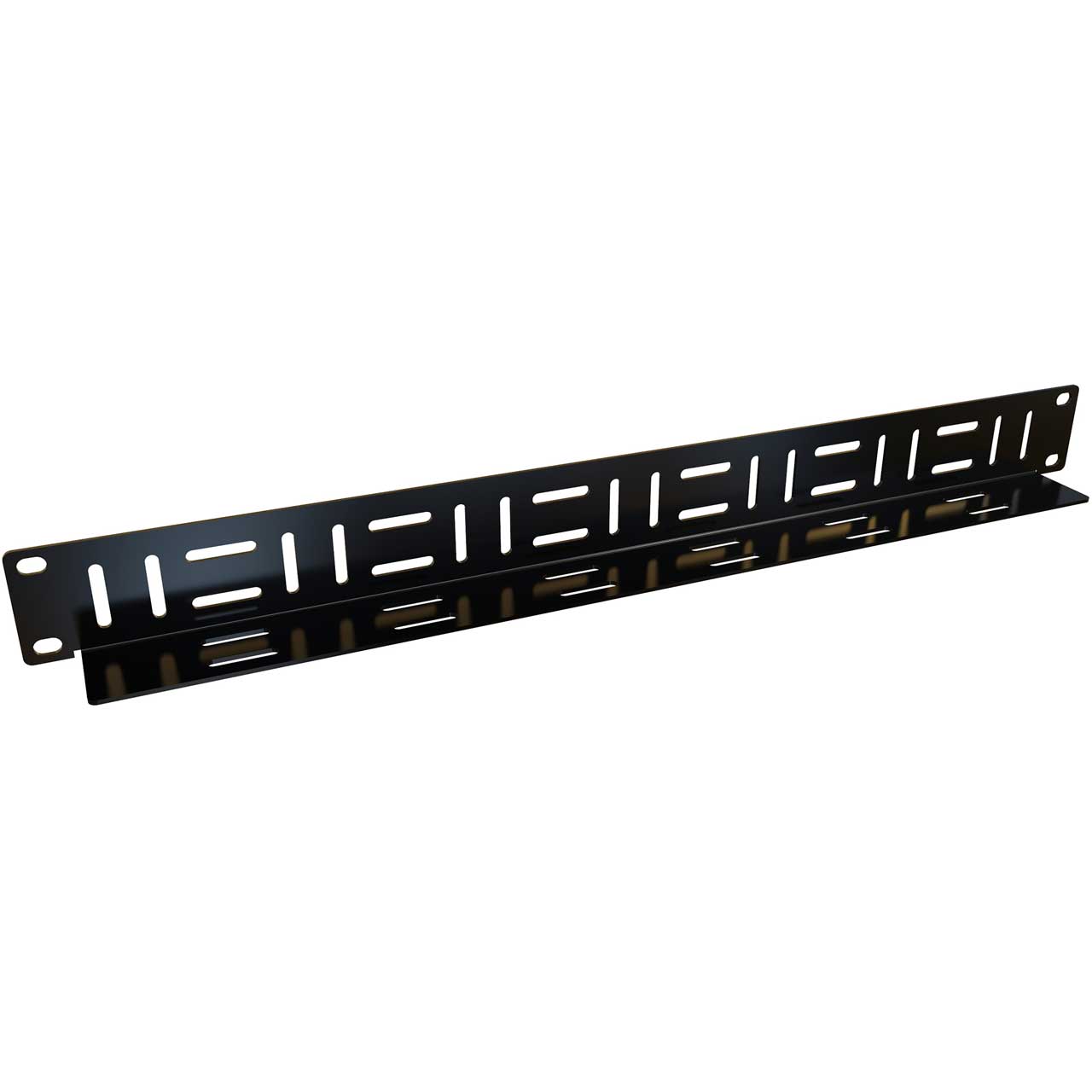 Hammond HCMP191UBK 1RU Horizontal Cable Manager Panel HMND-HCMP191UBK
