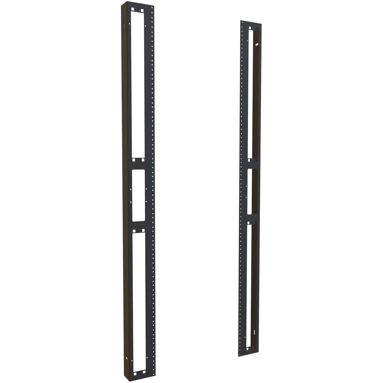 Hammond HWC3027UTR 27RU 30 Inch Width 10-22 Threaded Rail for HWC Rack Cabinet - Pair HWC3027UTR