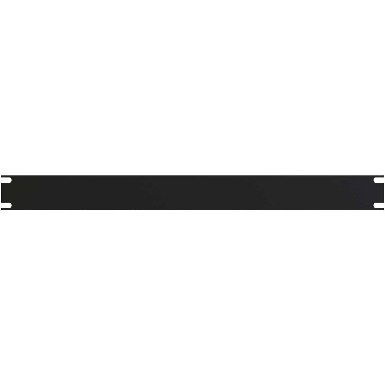 Hammond PBPA19001BK 1RU Flat Aluminum Rack Panel - Matte Black HMND-PBPA19001BK
