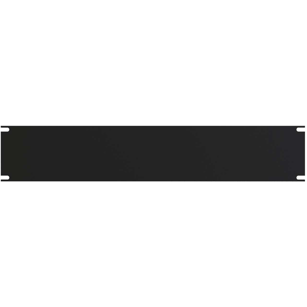 Hammond PBPA19003BK 2RU Flat Aluminum Rack Panel - Matte Black PBPA19003BK