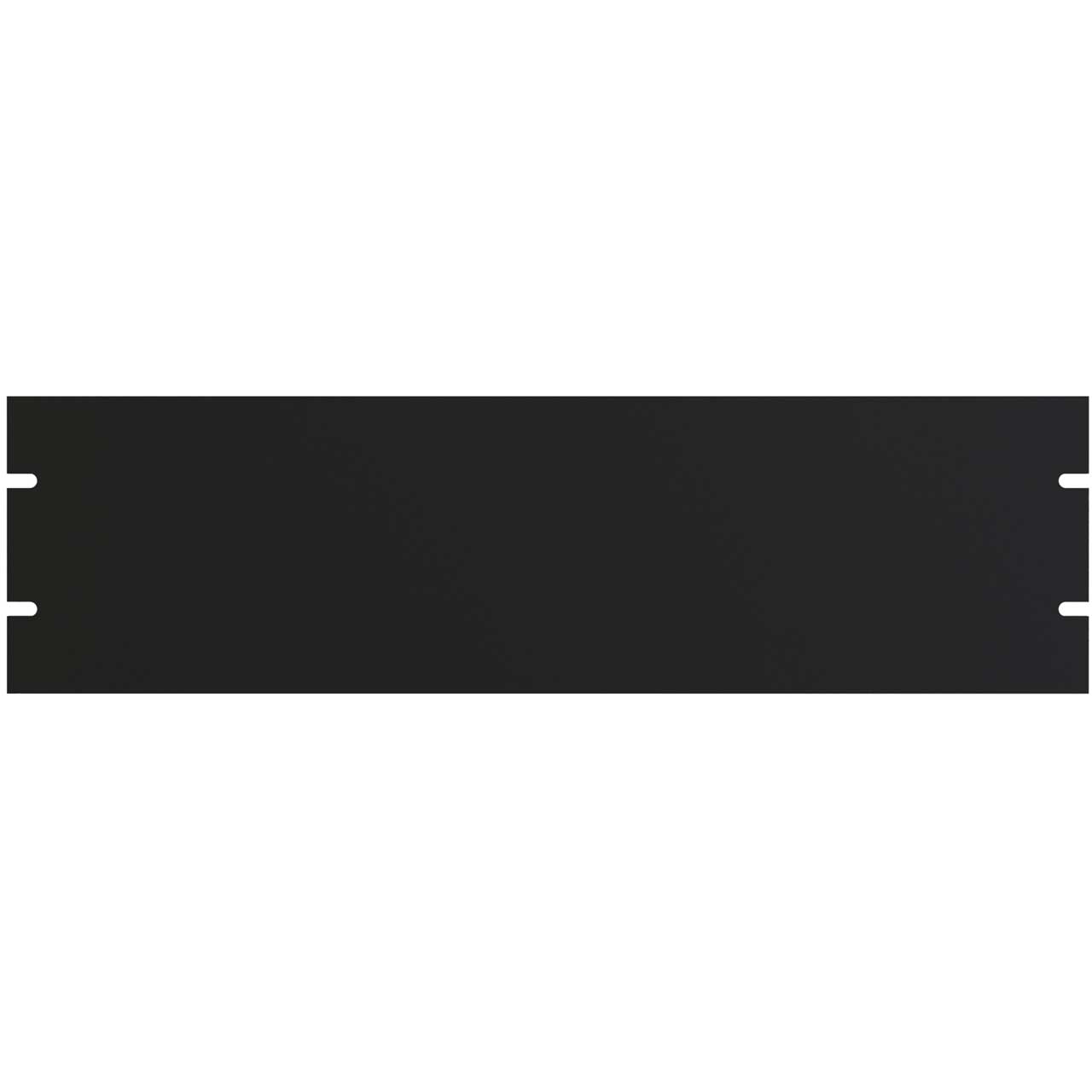 Hammond PBPA19005BK 3RU Flat Aluminum Rack Panel - Matte Black PBPA19005BK