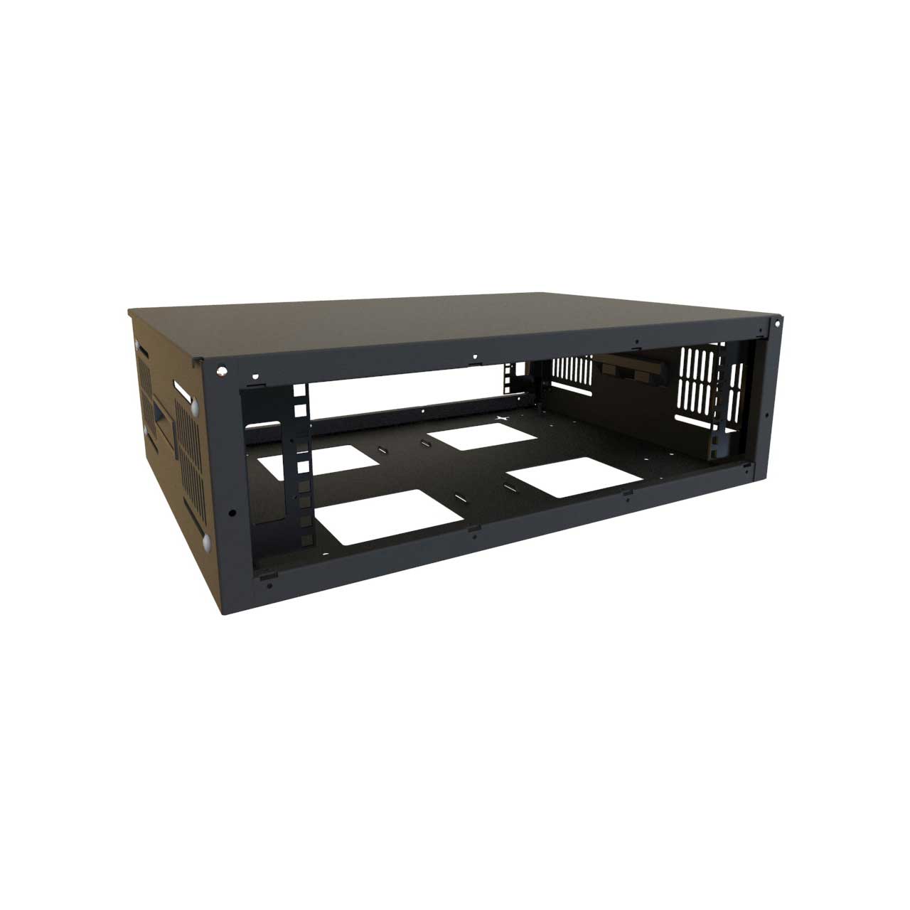 Hammond SDC243U17BK 3RU 24 Inch Width 17.5D Multi-use Cabinet HMND-SDC243U17BK