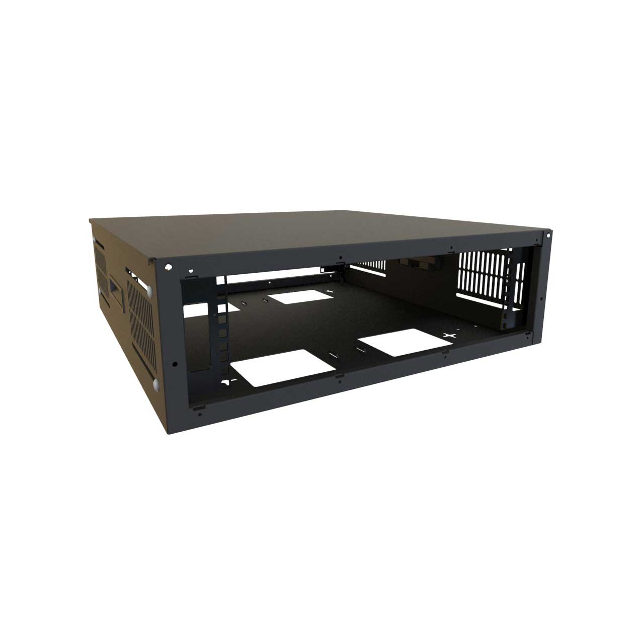 Hammond SDC243U24BK 3RU 24 Inch Width 24.5D Multi-use Cabinet SDC243U24BK