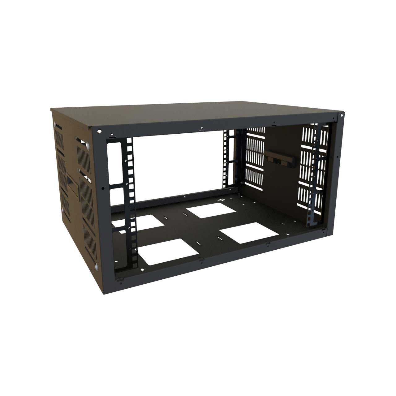 Hammond SDC246U17BK 6RU 24 Inch Width 17.5D Multi-use Cabinet SDC246U17BK