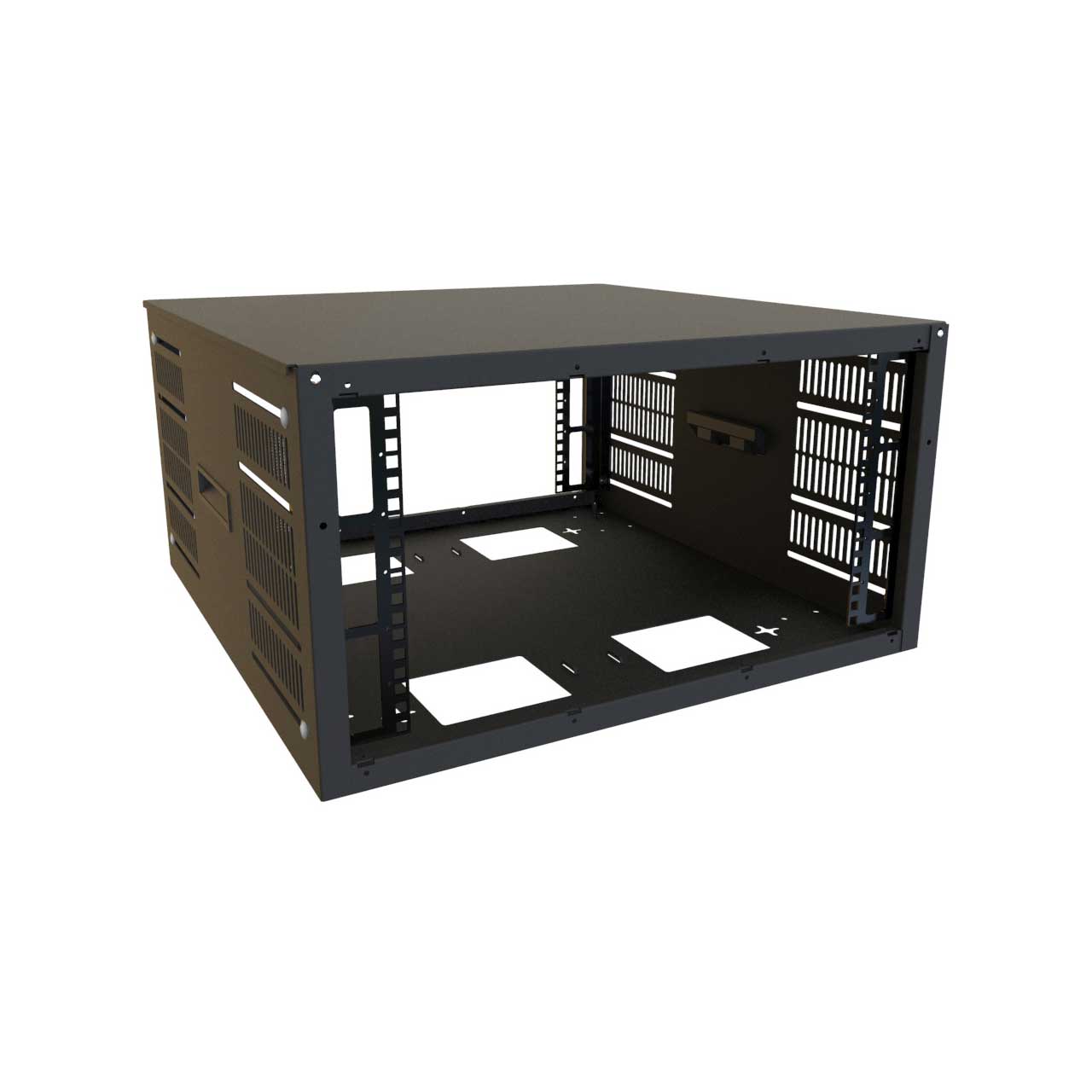 Hammond SDC246U24BK 6RU 24 Inch Width 24.5D Multi-use Cabinet SDC246U24BK